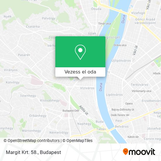 Margit Krt. 58. térkép