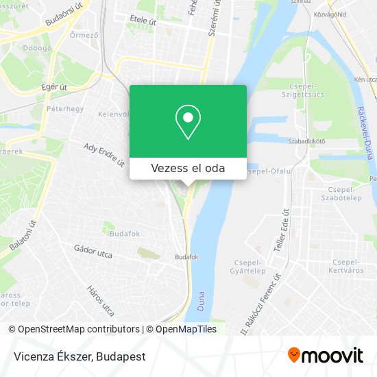Vicenza Ékszer térkép