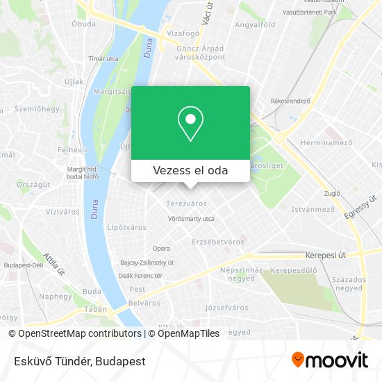 Esküvő Tündér térkép