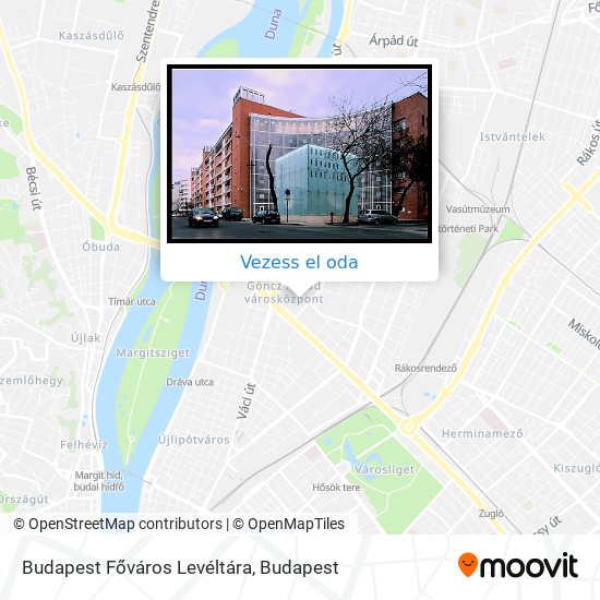 Budapest Főváros Levéltára térkép