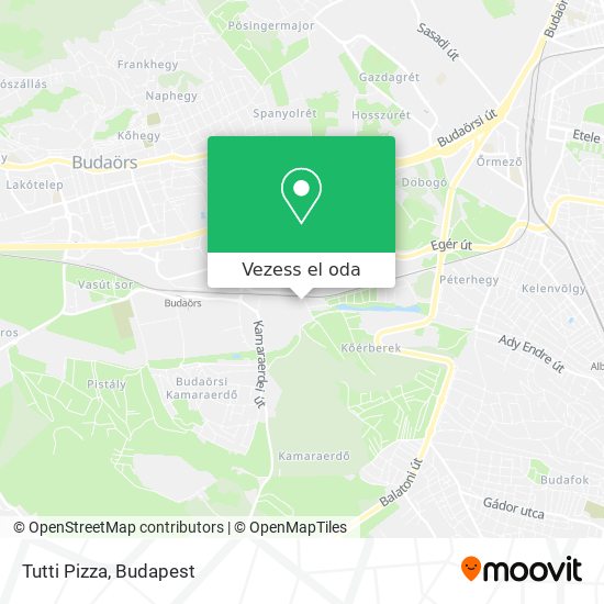 Tutti Pizza térkép