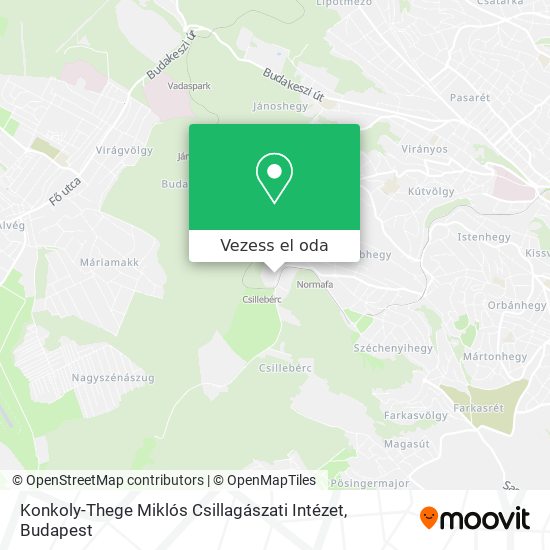 Konkoly-Thege Miklós Csillagászati Intézet térkép