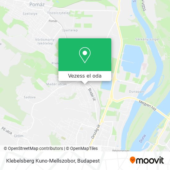 Klebelsberg Kuno-Mellszobor térkép