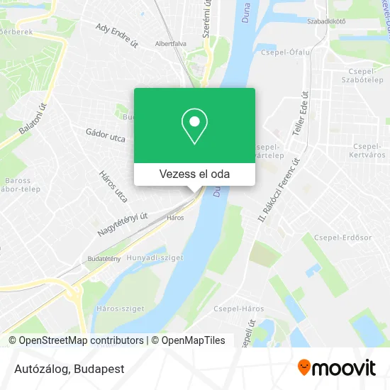 Autózálog térkép