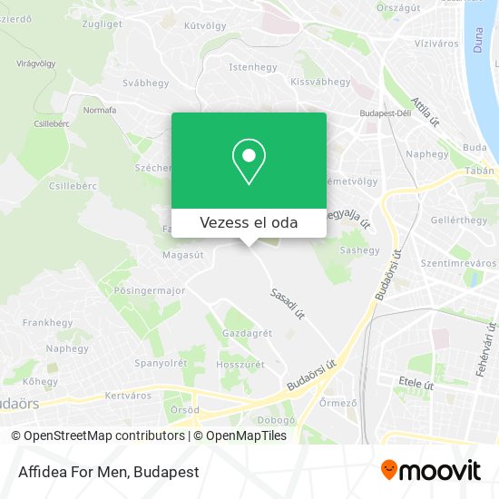 Affidea For Men térkép