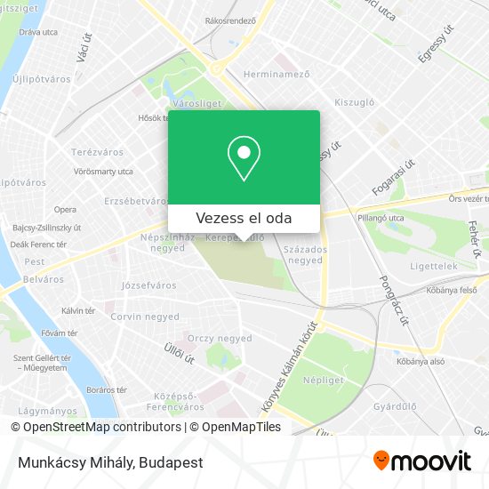 Munkácsy Mihály térkép