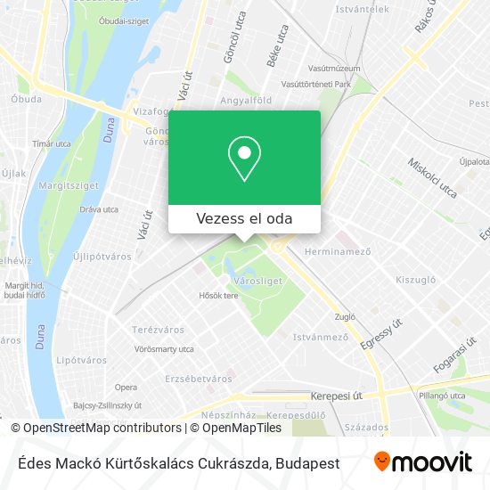 Édes Mackó Kürtőskalács Cukrászda térkép