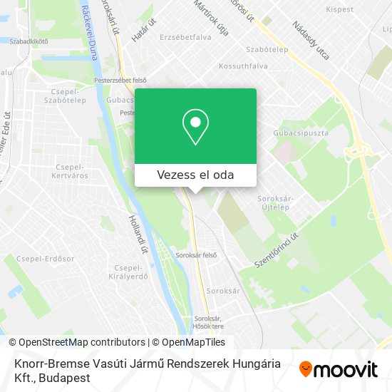 Knorr-Bremse Vasúti Jármű Rendszerek Hungária Kft. térkép
