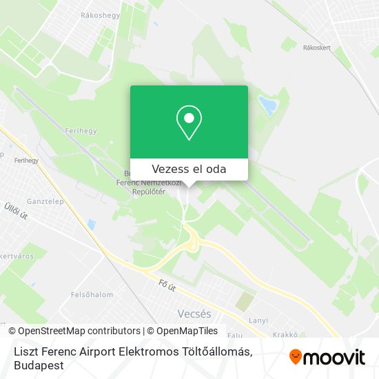 Liszt Ferenc Airport Elektromos Töltőállomás térkép