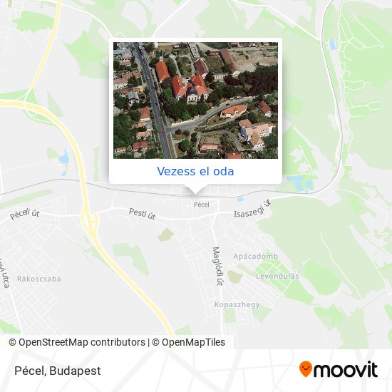 Pécel térkép
