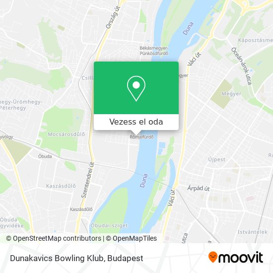 Dunakavics Bowling Klub térkép
