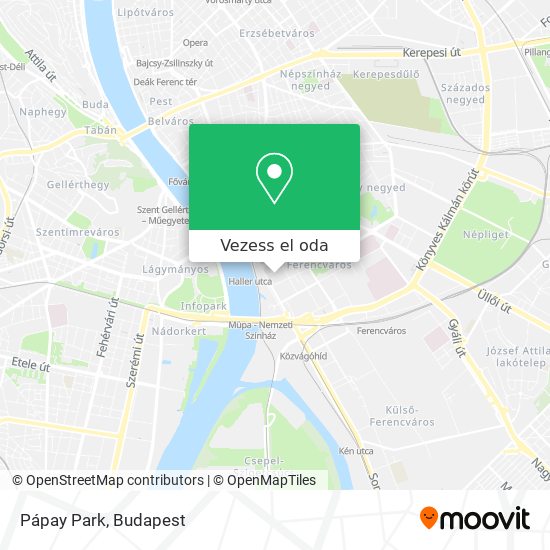 Pápay Park térkép