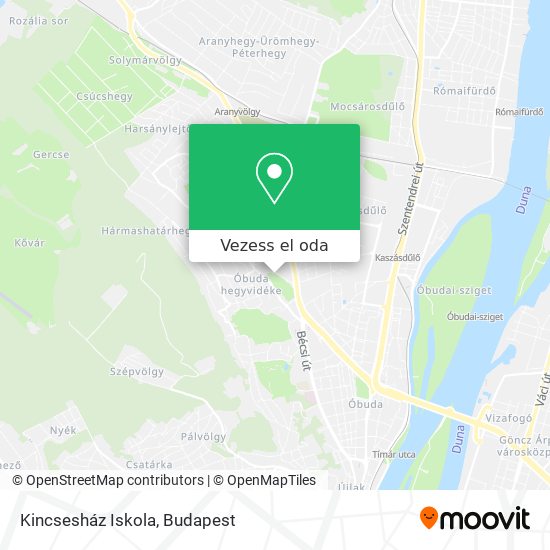 Kincsesház Iskola térkép