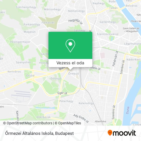 Őrmezei Általános Iskola térkép