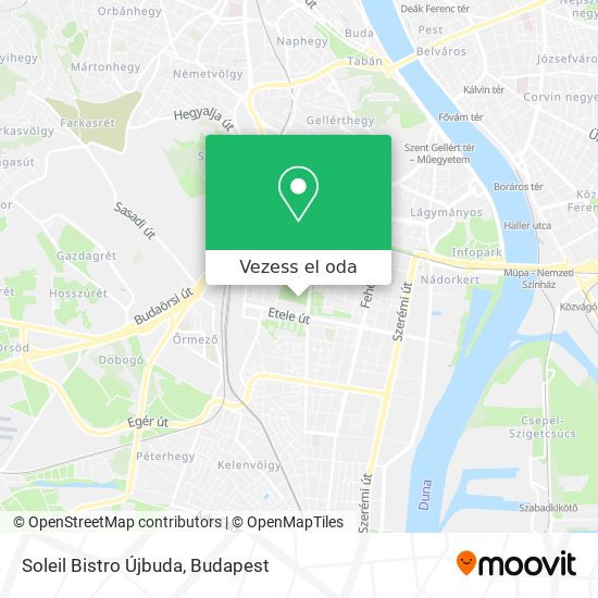 Soleil Bistro Újbuda térkép