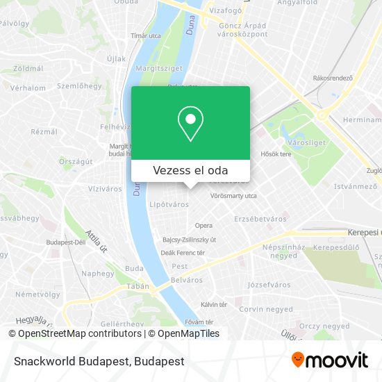 Snackworld Budapest térkép