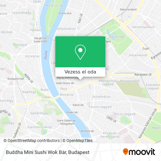 Buddha Mini Sushi Wok Bár térkép