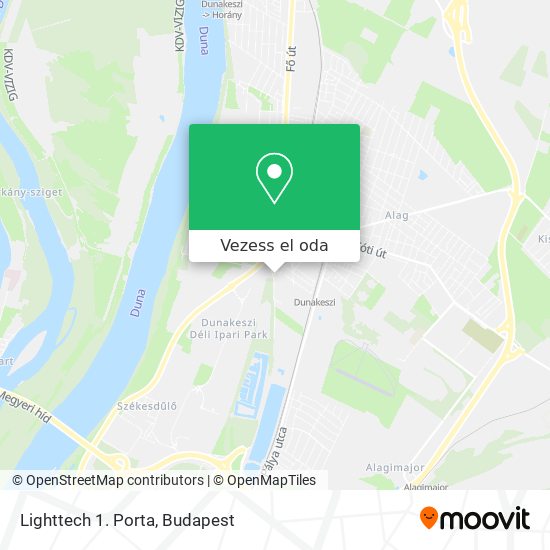 Lighttech 1. Porta térkép