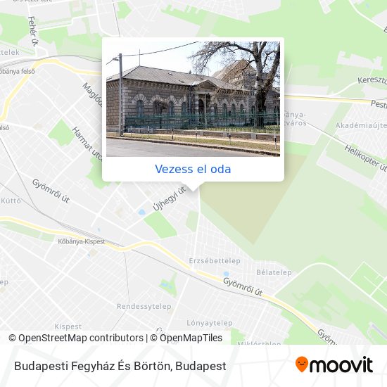 Budapesti Fegyház És Börtön térkép