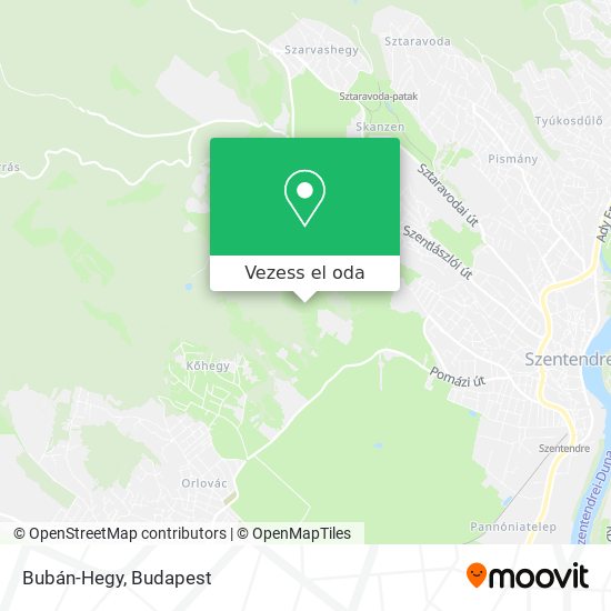 Bubán-Hegy térkép