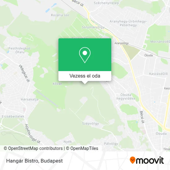 Hangár Bistro térkép