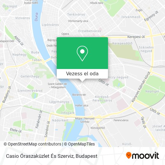 Casio Óraszaküzlet És Szerviz térkép
