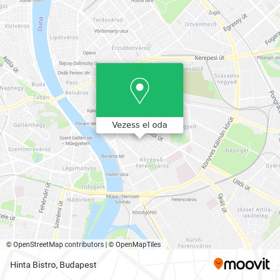 Hinta Bistro térkép