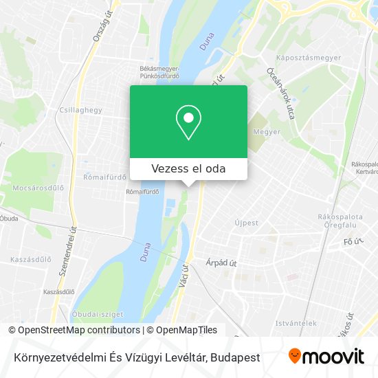 Környezetvédelmi És Vízügyi Levéltár térkép