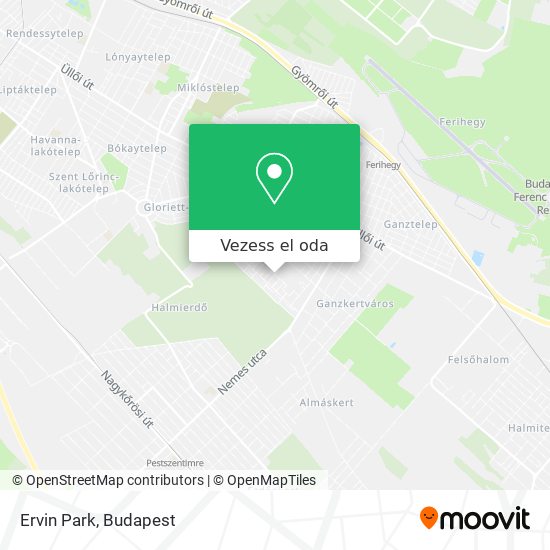 Ervin Park térkép