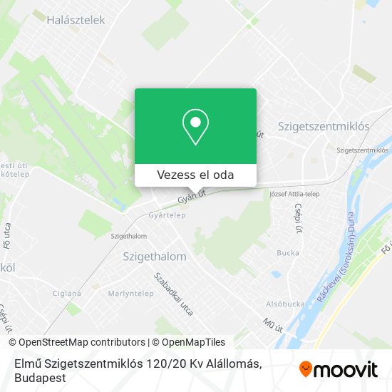 Elmű Szigetszentmiklós 120 / 20 Kv Alállomás térkép