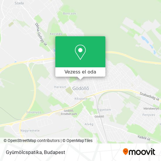 Gyümölcspatika térkép