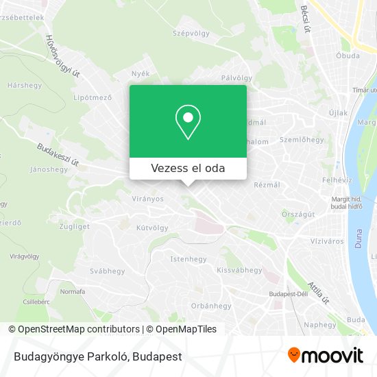 Budagyöngye Parkoló térkép