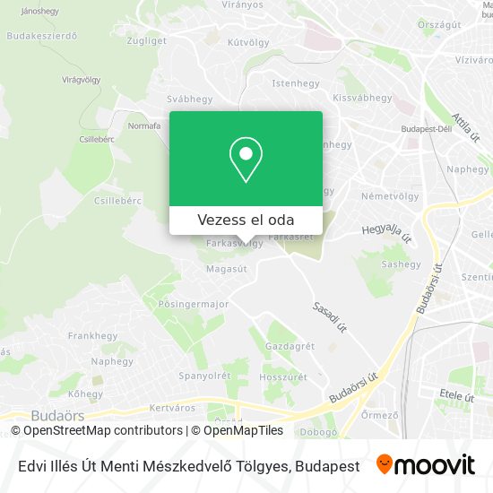 Edvi Illés Út Menti Mészkedvelő Tölgyes térkép
