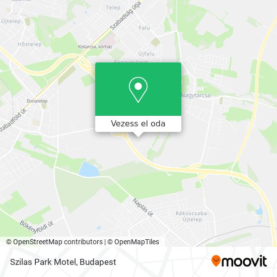 Szilas Park Motel térkép