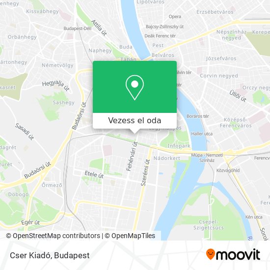 Cser Kiadó térkép