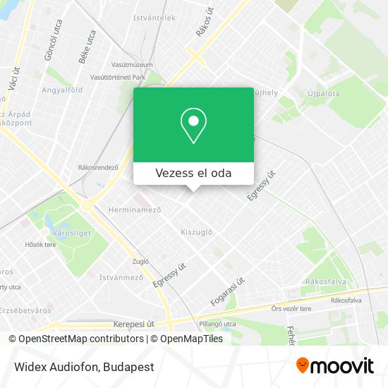 Widex Audiofon térkép
