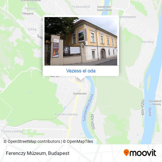 Ferenczy Múzeum térkép