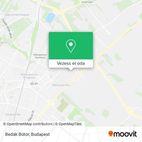Bedák Bútor térkép