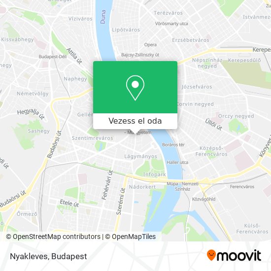 Nyakleves térkép