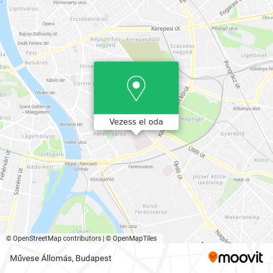 Művese Állomás térkép