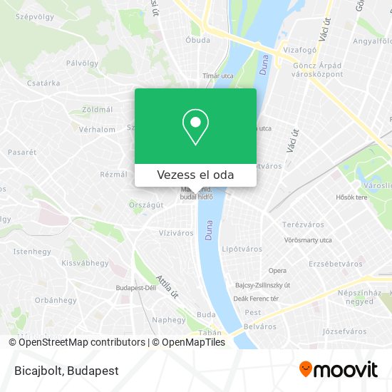 Bicajbolt térkép