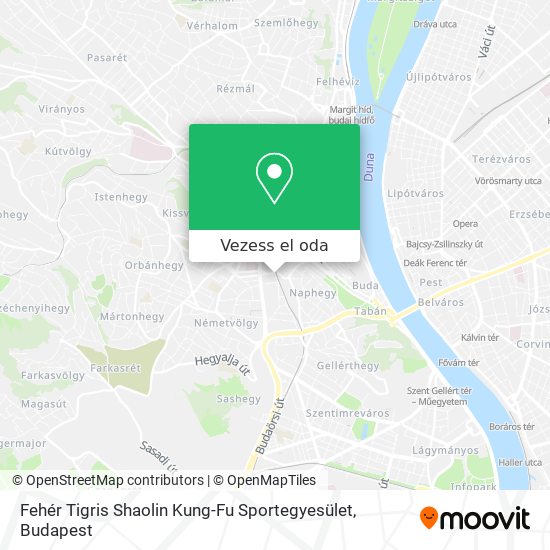 Fehér Tigris Shaolin Kung-Fu Sportegyesület térkép