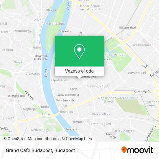 Grand Café Budapest térkép