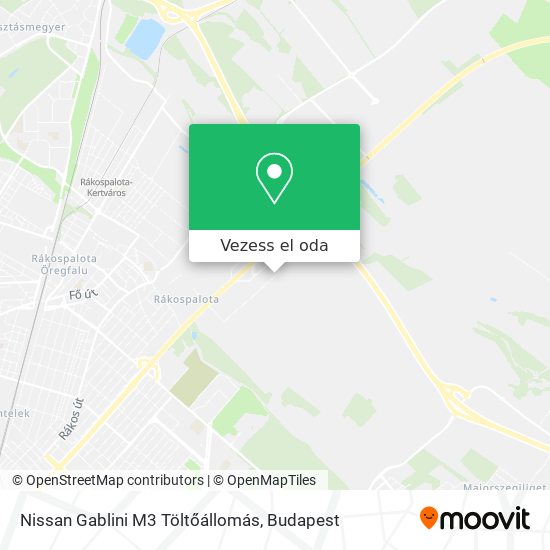 Nissan Gablini M3 Töltőállomás térkép