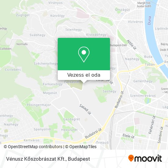 Vénusz Kőszobrászat Kft. térkép