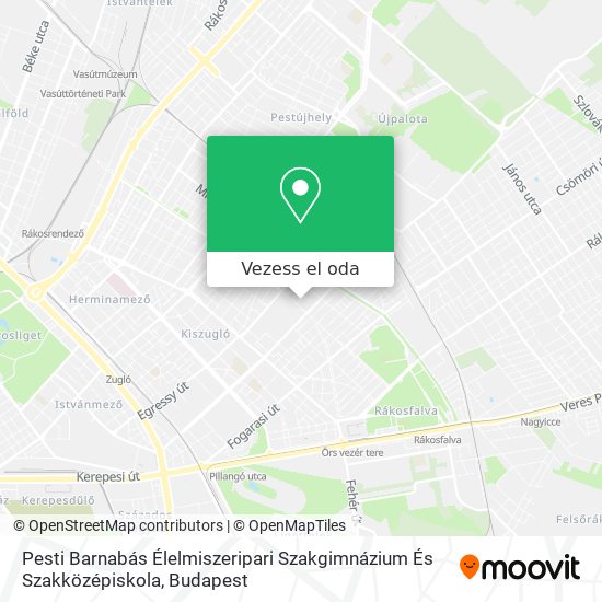 Pesti Barnabás Élelmiszeripari Szakgimnázium És Szakközépiskola térkép
