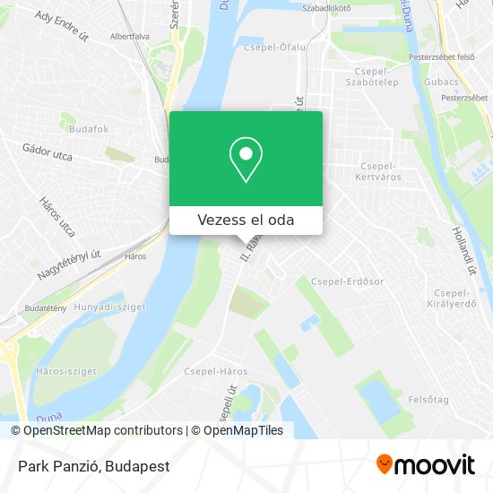 Park Panzió térkép