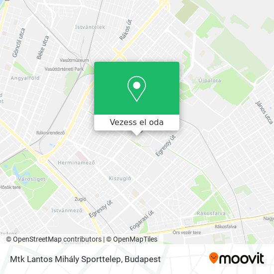Mtk Lantos Mihály Sporttelep térkép