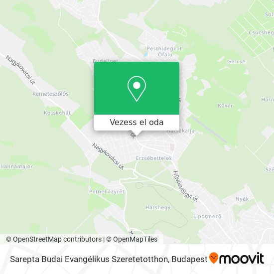 Sarepta Budai Evangélikus Szeretetotthon térkép