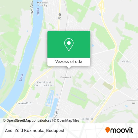 Andi Zöld Kozmetika térkép